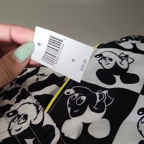 DISNEY MICKEY MOUSE Satin Diamond Logo Pajama Lounge Pants - Picture 3 of 7